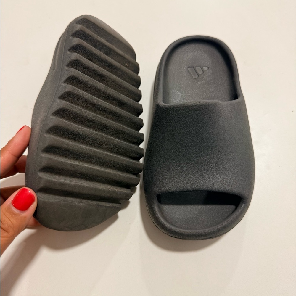 Yeezy adidas Kids Gray Slide Sandals